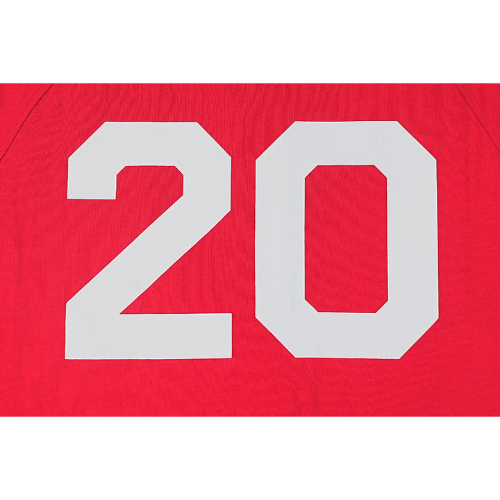 New Era New York Scarlet Short Sleeve Baseball Jersey