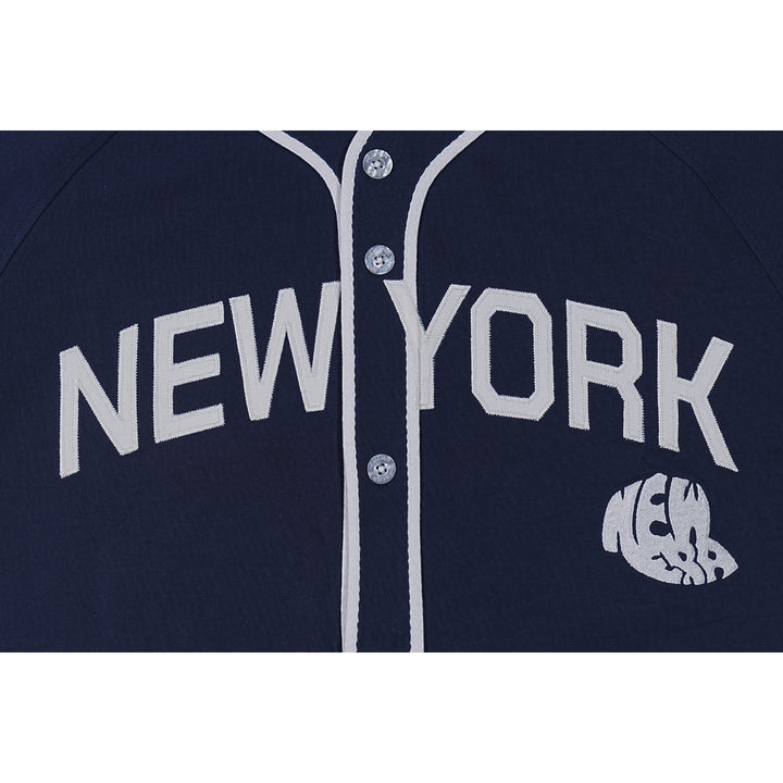 New Era New York Navy Short Sleeve Baseball Jersey