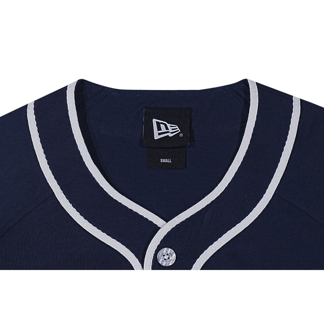 New Era New York Navy Short Sleeve Baseball Jersey