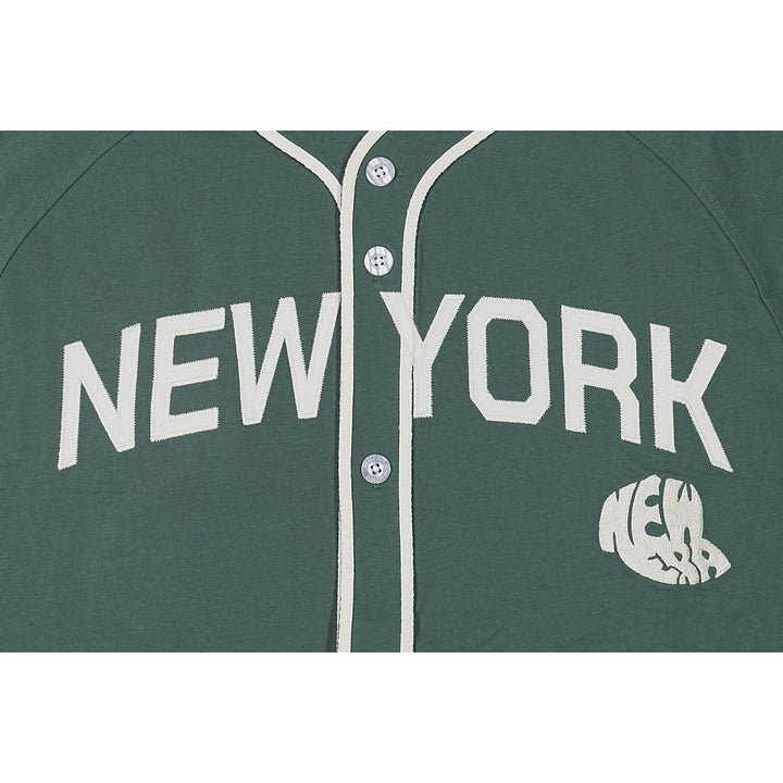 New Era New York Cilantro Green Short Sleeve Baseball Jersey