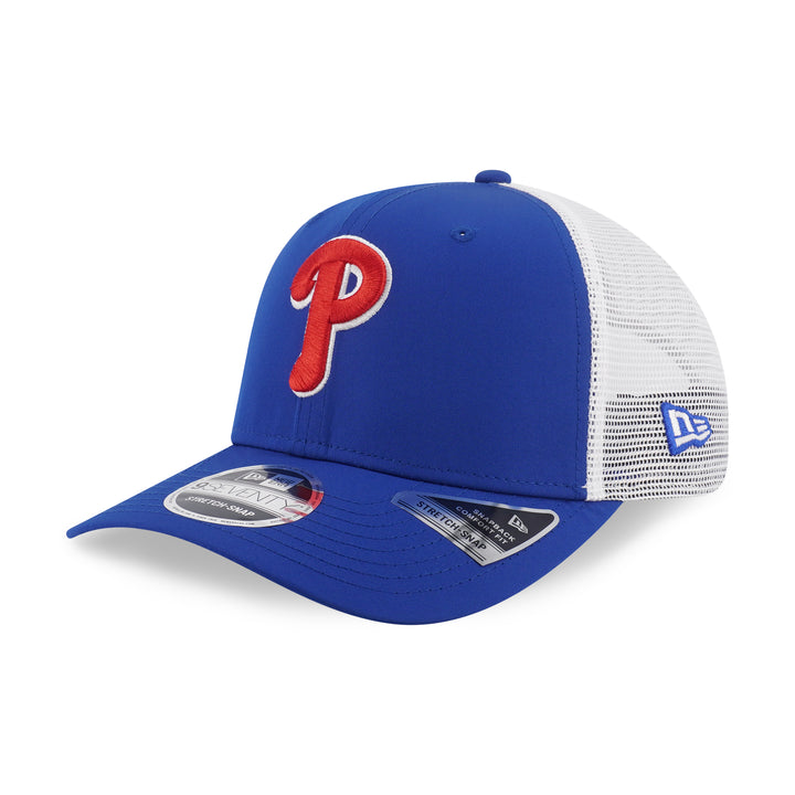 9SEVENTY Trucker Philadelphia Phillies Royal Blue Stretch Snapback