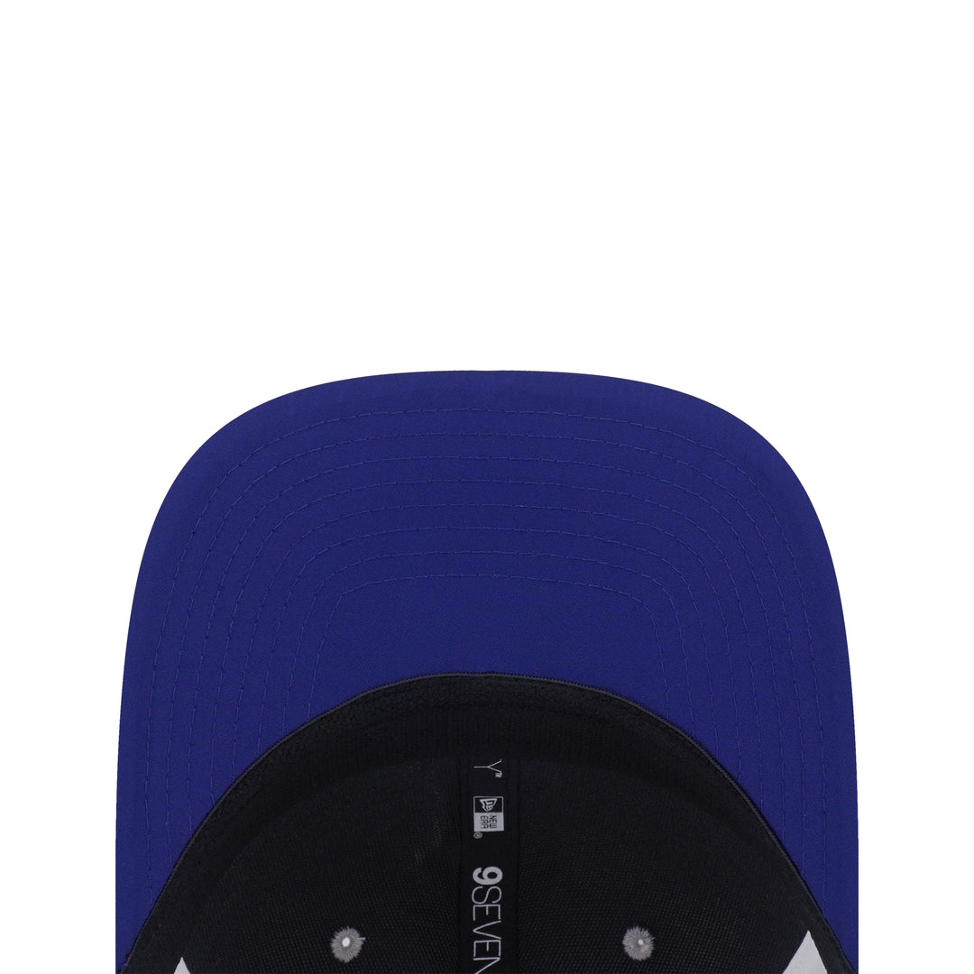 9SEVENTY Trucker Los Angeles Dodgers 2-Tone Dark Royal Visor Gray Stretch Snapback