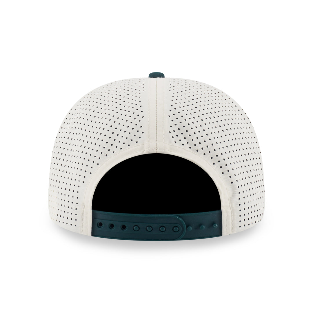 9SEVENTY Athletics Gradient 2-Tone Cilantro Green Visor Chrome White Stretch Snapback