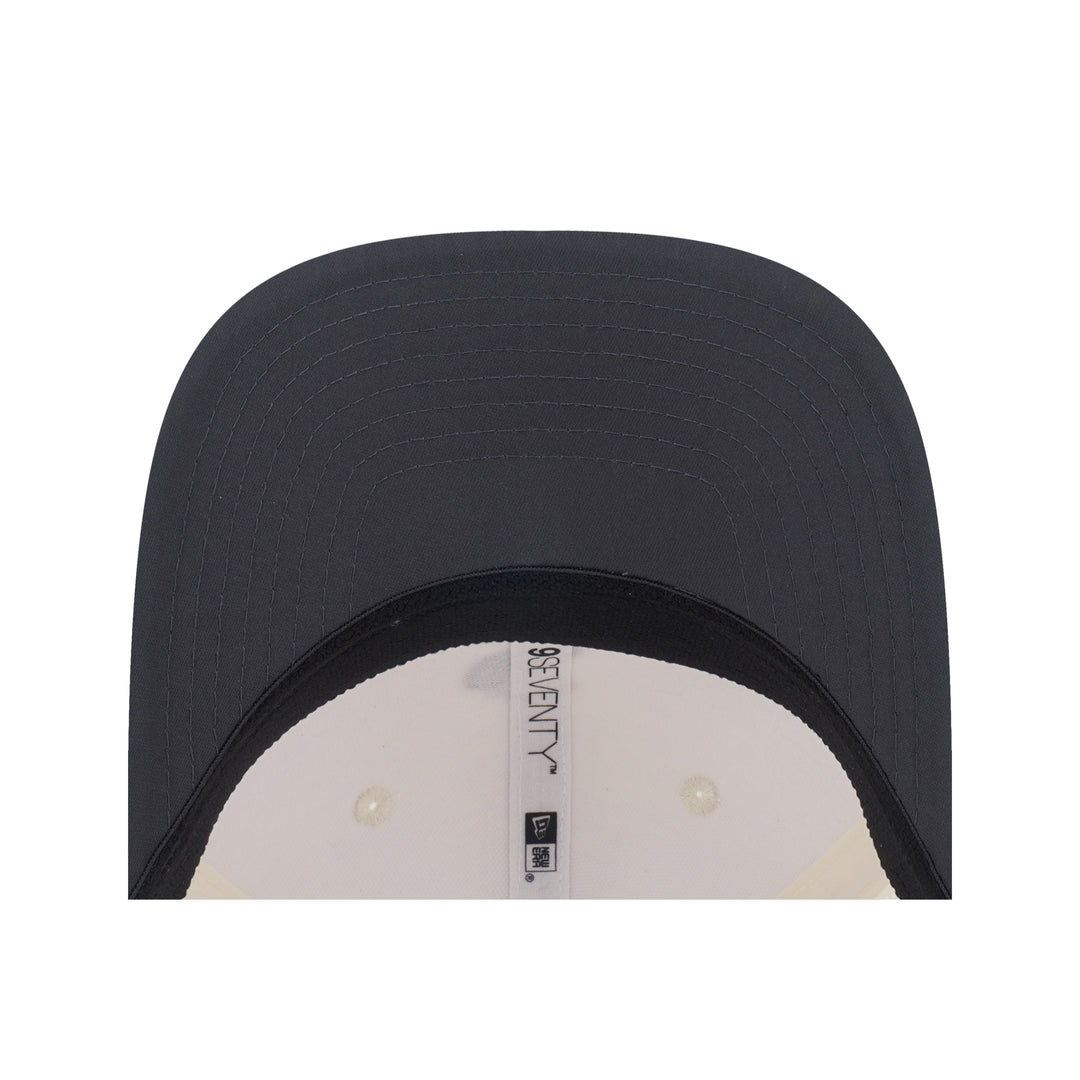 9SEVENTY Chicago White Sox Gradient 2-Tone Graphite Visor Chrome White Stretch Snapback