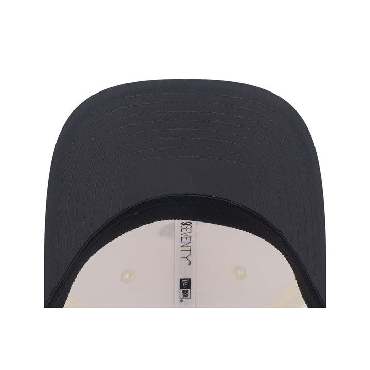 9SEVENTY Chicago White Sox Gradient 2-Tone Graphite Visor Chrome White Stretch Snapback