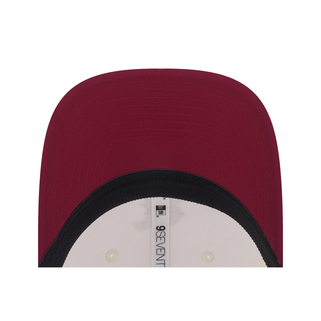 9SEVENTY Boston Red Sox Gradient 2-Tone Cardinal Visor Chrome White Stretch Snapback