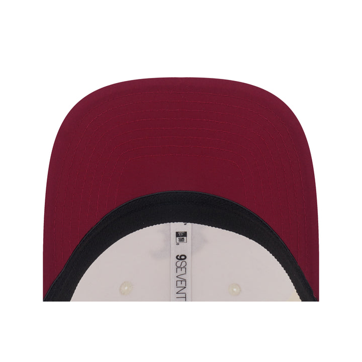 9SEVENTY Boston Red Sox Gradient 2-Tone Cardinal Visor Chrome White Stretch Snapback