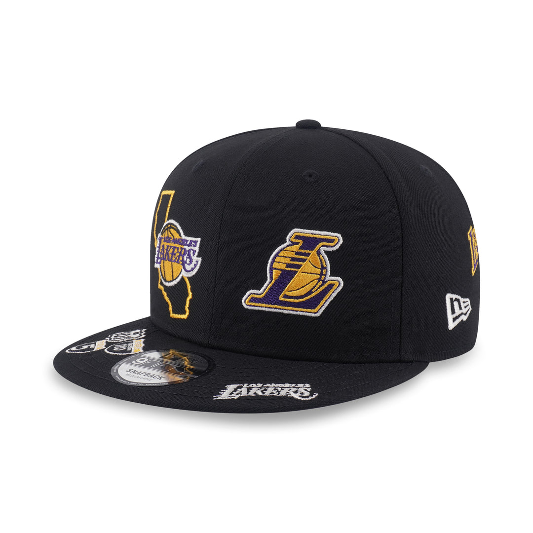 9FIFTY Los Angeles Lakers NBA Allover Black Snapback