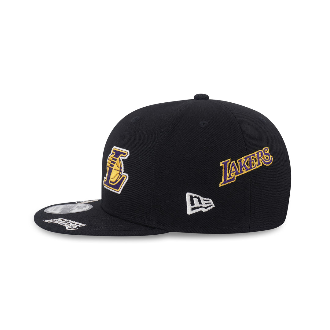 9FIFTY Los Angeles Lakers NBA Allover Black Snapback