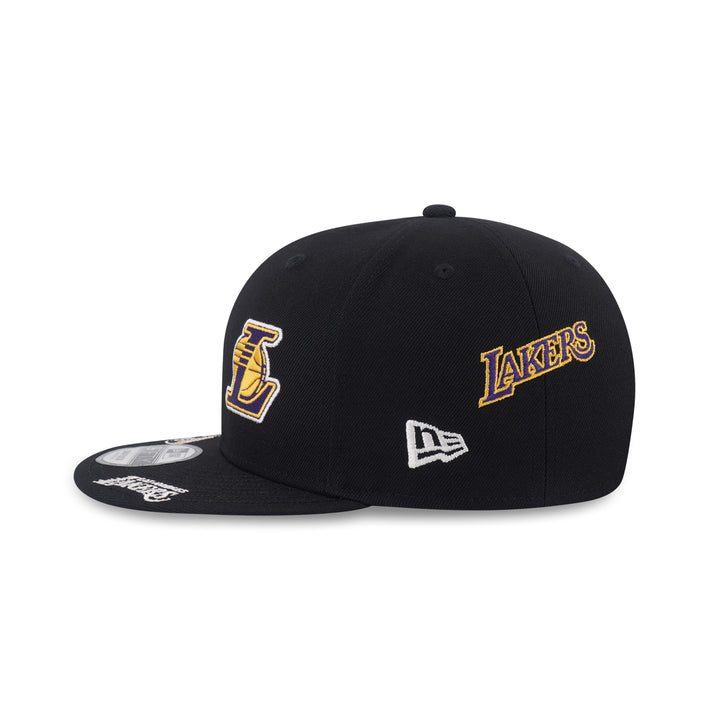 9FIFTY Los Angeles Lakers NBA Allover Black Snapback