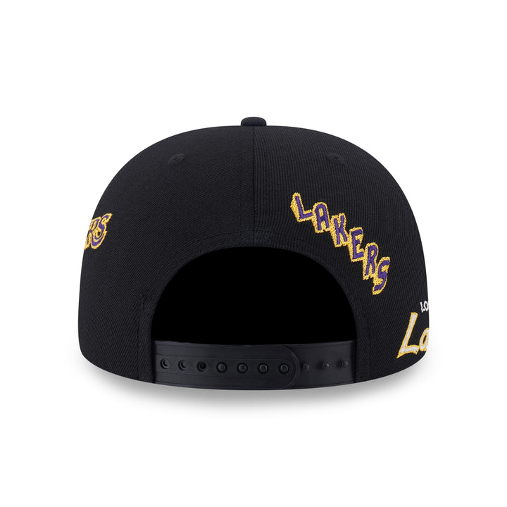 9FIFTY Los Angeles Lakers NBA Allover Black Snapback