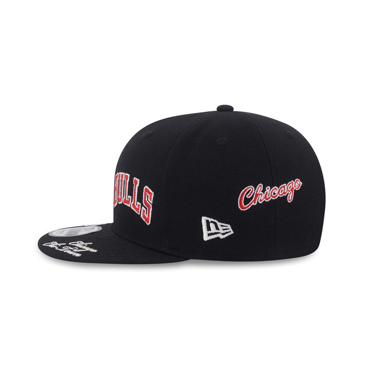 9FIFTY Chicago Bulls NBA Allover Black Snapback