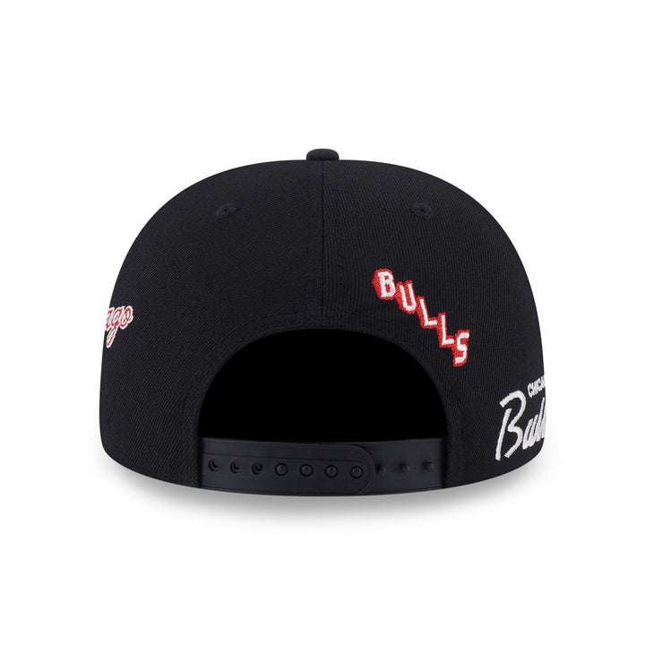 9FIFTY Chicago Bulls NBA Allover Black Snapback