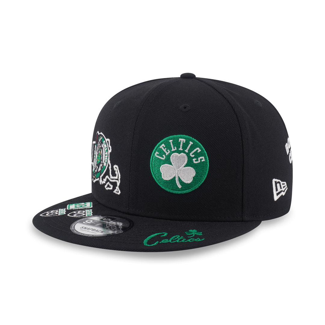 9FIFTY Boston Celtics NBA Allover Black Snapback