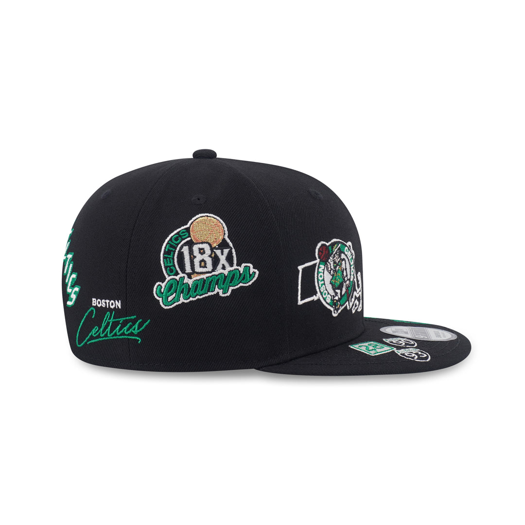 9FIFTY Boston Celtics NBA Allover Black Snapback