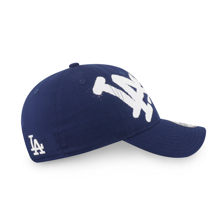 9FORTY Unstructured Los Angeles Dodgers Spray Paint Oceanside Blue Adjustable
