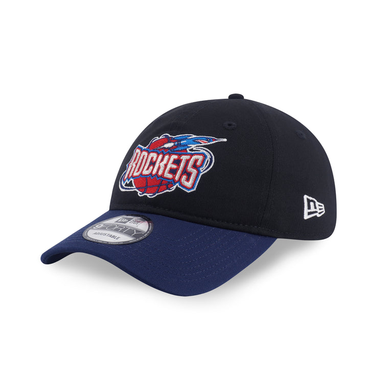 9FORTY Unstructured Houston Rockets NBA Hardwood Classics 2-Tone Oceanside Blue Visor Black Adjustable