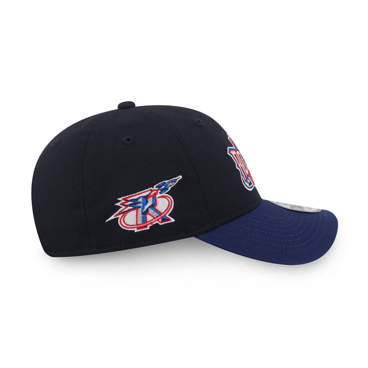 9FORTY Unstructured Houston Rockets NBA Hardwood Classics 2-Tone Oceanside Blue Visor Black Adjustable
