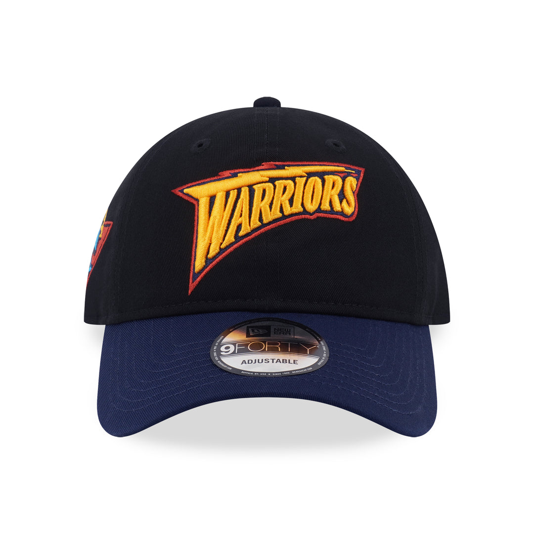 9FORTY Unstructured Golden State Warriors NBA Hardwood Classics 2-Tone Oceanside Blue Visor Black Adjustable