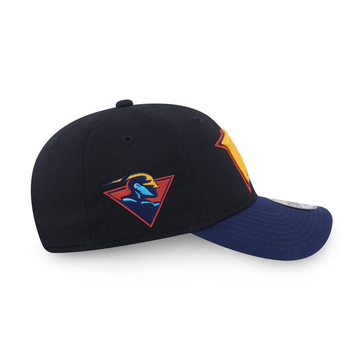 9FORTY Unstructured Golden State Warriors NBA Hardwood Classics 2-Tone Oceanside Blue Visor Black Adjustable