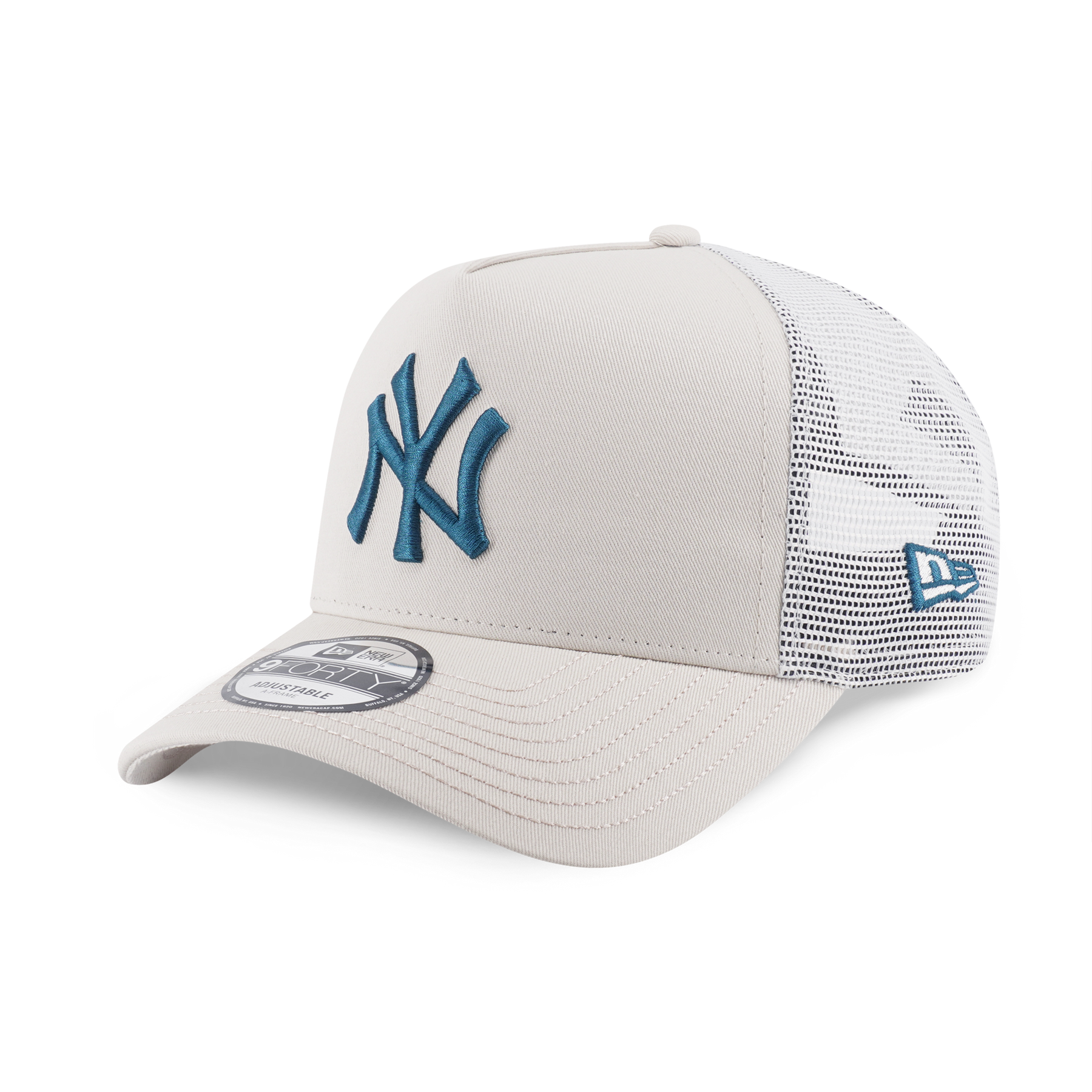 Mary casquette ♡ ivory 9FORTY A-Frame Trucker New York Yankees Color Era Ivory Snapback