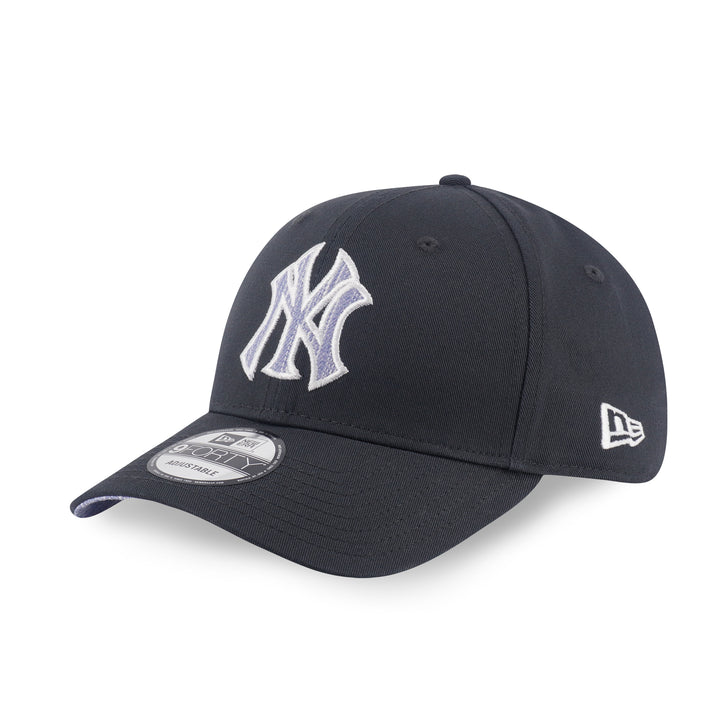 9FORTY New York Yankees MLB Patchwork Steel Clouds Gray Adjustable