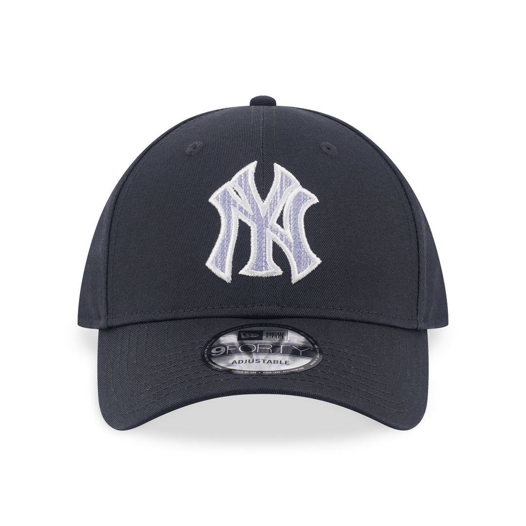 9FORTY New York Yankees MLB Patchwork Steel Clouds Gray Adjustable