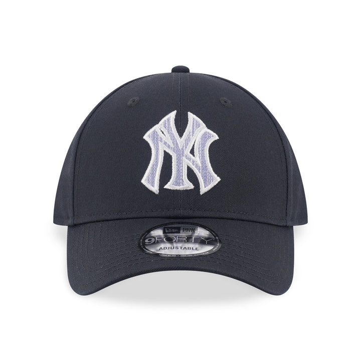 9FORTY New York Yankees MLB Patchwork Steel Clouds Gray Adjustable