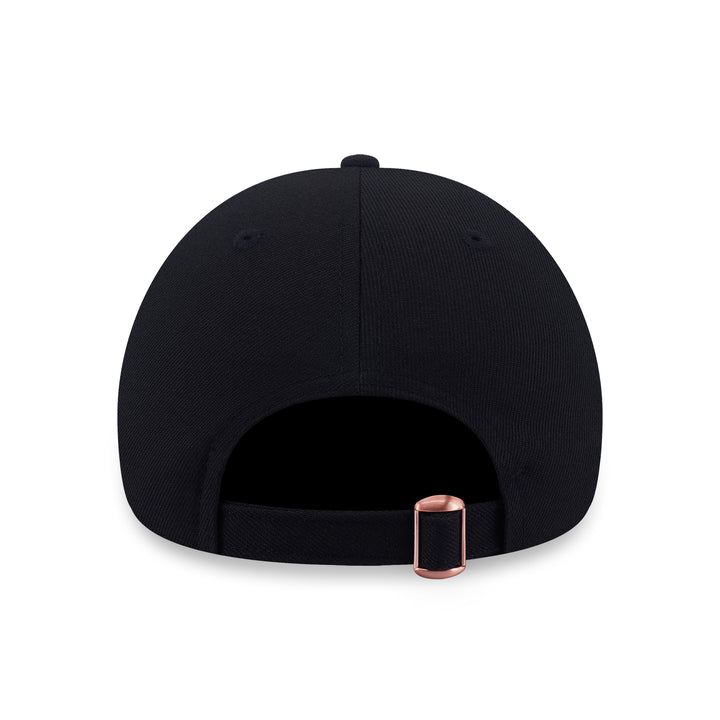 9FORTY Los Angeles Dodgers Rose Gold Metal Badge Black Adjustable