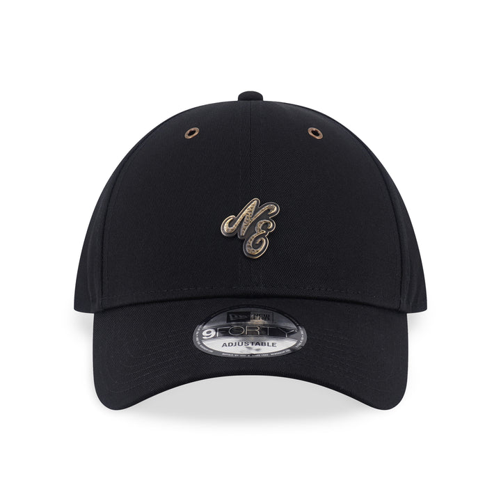 9FORTY New Era Hammered Metal Badge Black Adjustable