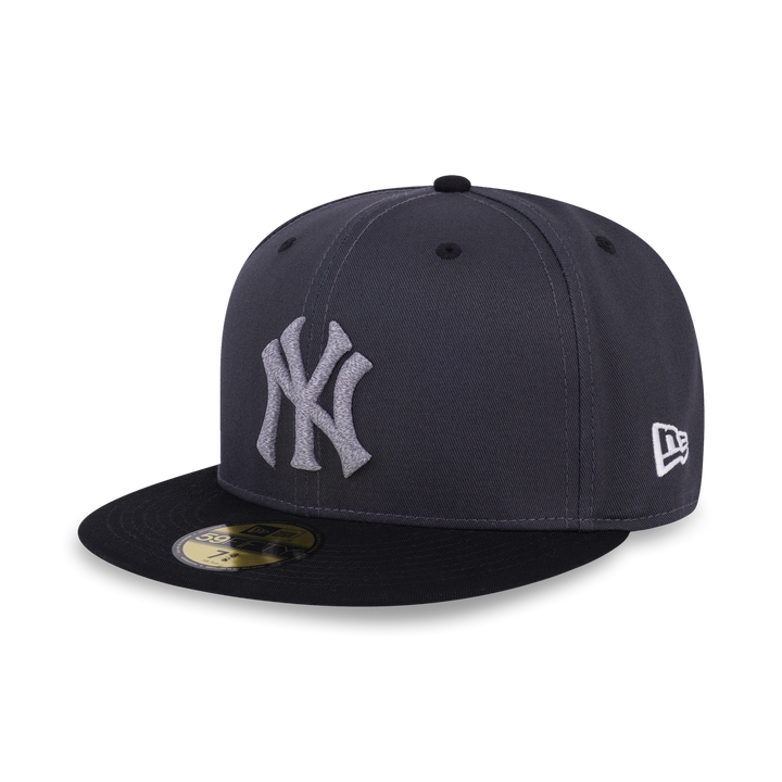 59FIFTY New York Yankees Pack Reflective 2-Tone Black Visor Steel Cloud Fitted