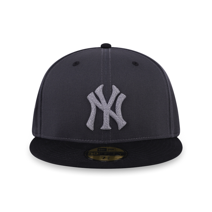 59FIFTY New York Yankees Pack Reflective 2-Tone Black Visor Steel Cloud Fitted
