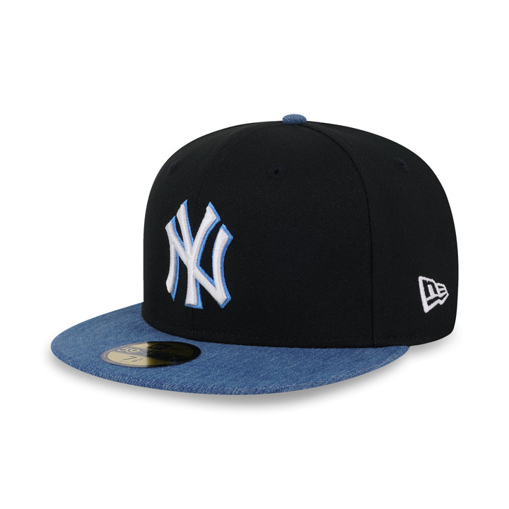59FIFTY New York Yankees 2-Tone Denim Visor Denim Mix Black Fitted
