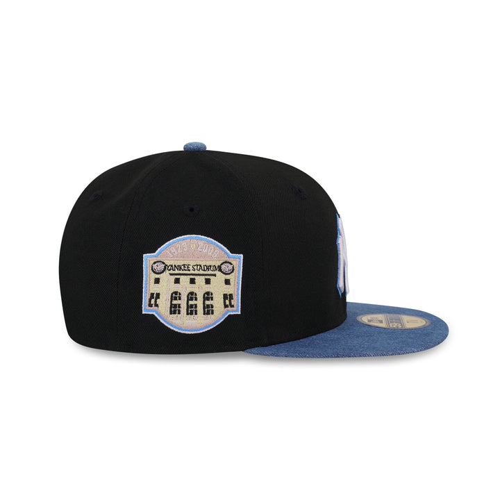 59FIFTY New York Yankees 2-Tone Denim Visor Denim Mix Black Fitted