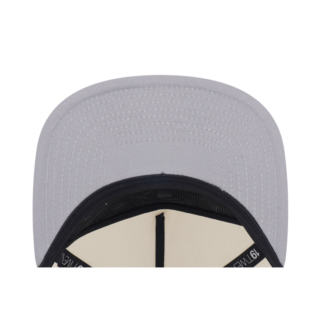 19TWENTY New York Yankees 19TWENTY Pack 2-Tone Warm Flame Visor Chrome White Snapback