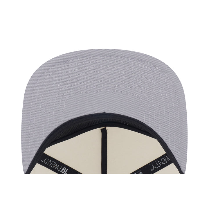 19TWENTY Los Angeles Dodgers 19TWENTY Pack 2-Tone Graphite Visor Chrome White Snapback