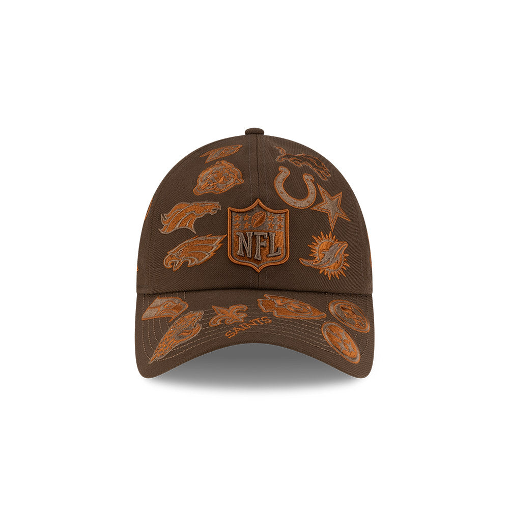 Casual Classic New Era x Bad Bunny x NFL 2026 All Over Walnut Adjustable