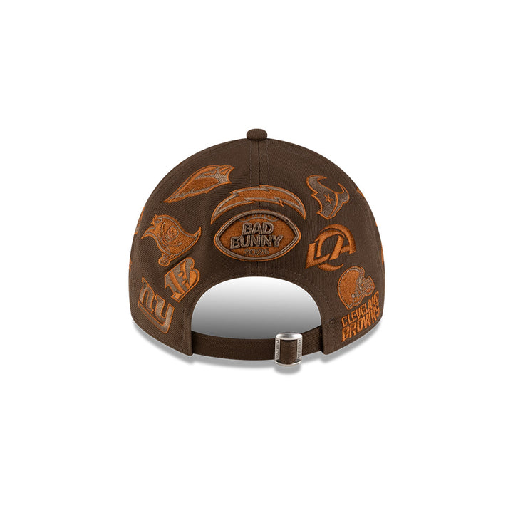 Casual Classic New Era x Bad Bunny x NFL 2026 All Over Walnut Adjustable