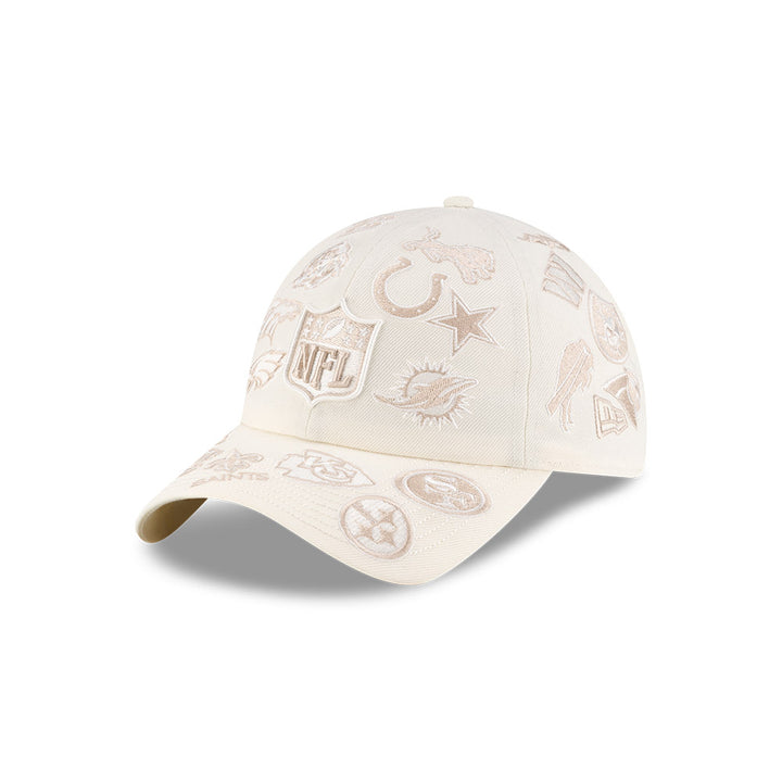 Casual Classic New Era x Bad Bunny x NFL 2026 All Over Chrome White Adjustable