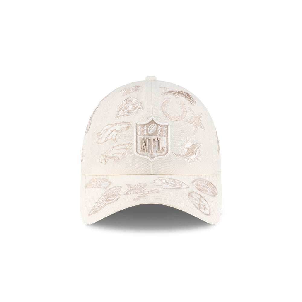 Casual Classic New Era x Bad Bunny x NFL 2026 All Over Chrome White Adjustable