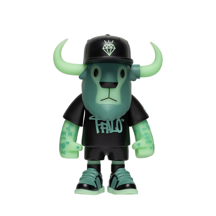 New Era 59FIFTY Day Glow-in-the-Dark FFALO Mini Buffalo Figurine 7cm