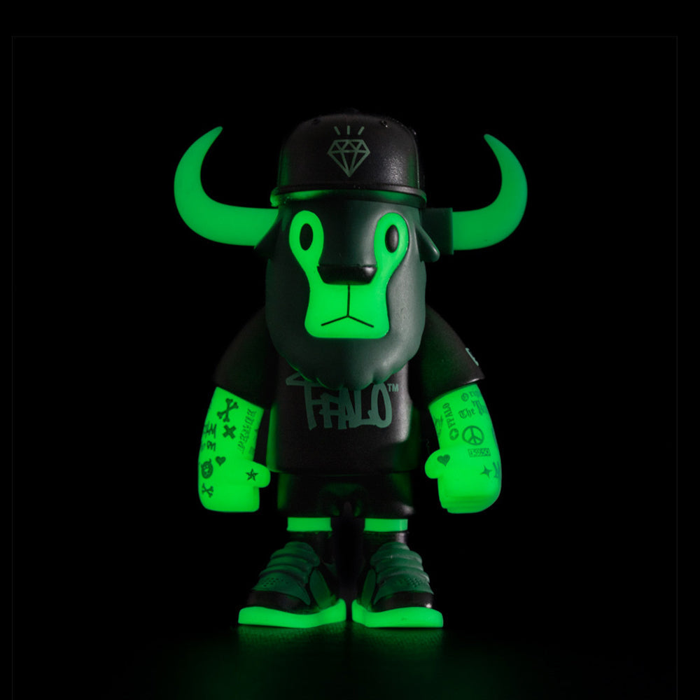 New Era 59FIFTY Day Glow-in-the-Dark FFALO Mini Buffalo Figurine 7cm