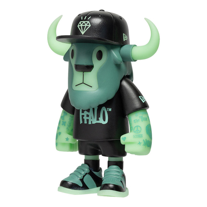 New Era 59FIFTY Day Glow-in-the-Dark FFALO Mini Buffalo Figurine 7cm