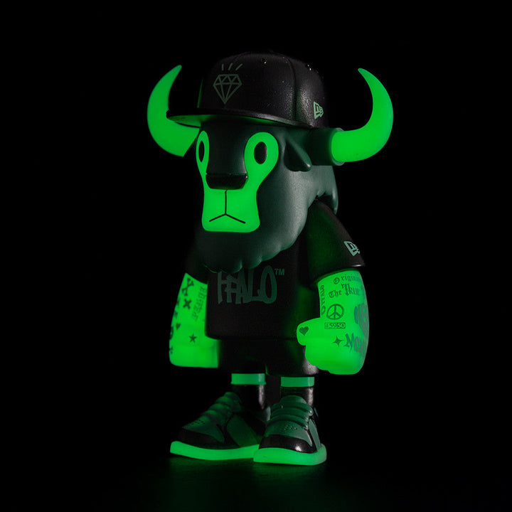 New Era 59FIFTY Day Glow-in-the-Dark FFALO Mini Buffalo Figurine 7cm