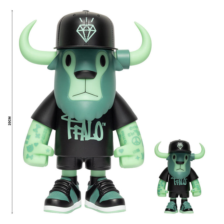 New Era 59FIFTY Day Glow-in-the-Dark FFALO Buffalo Figurine 20cm