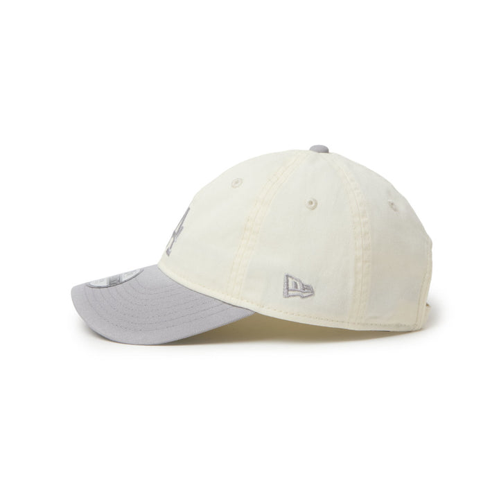 9TWENTY Kids Los Angeles Dodgers 2-Tone Gray Visor Chrome White Adjustable