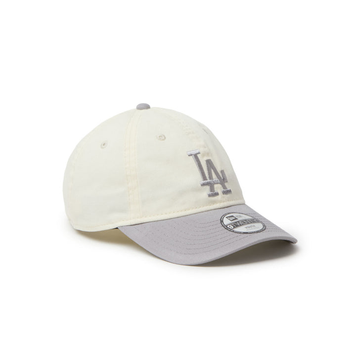 9TWENTY Kids Los Angeles Dodgers 2-Tone Gray Visor Chrome White Adjustable