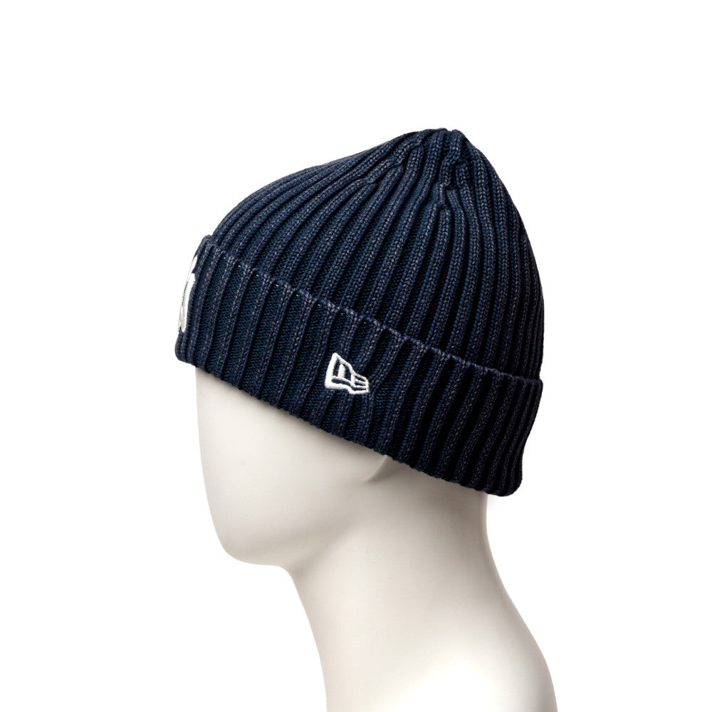 Rib Cuff Knit New York Yankees Italian Wash Navy Beanie