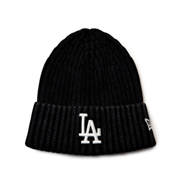 Rib Cuff Knit Los Angeles Dodgers Italian Wash Black Beanie