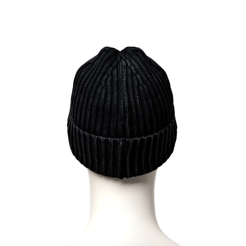 Rib Cuff Knit Los Angeles Dodgers Italian Wash Black Beanie